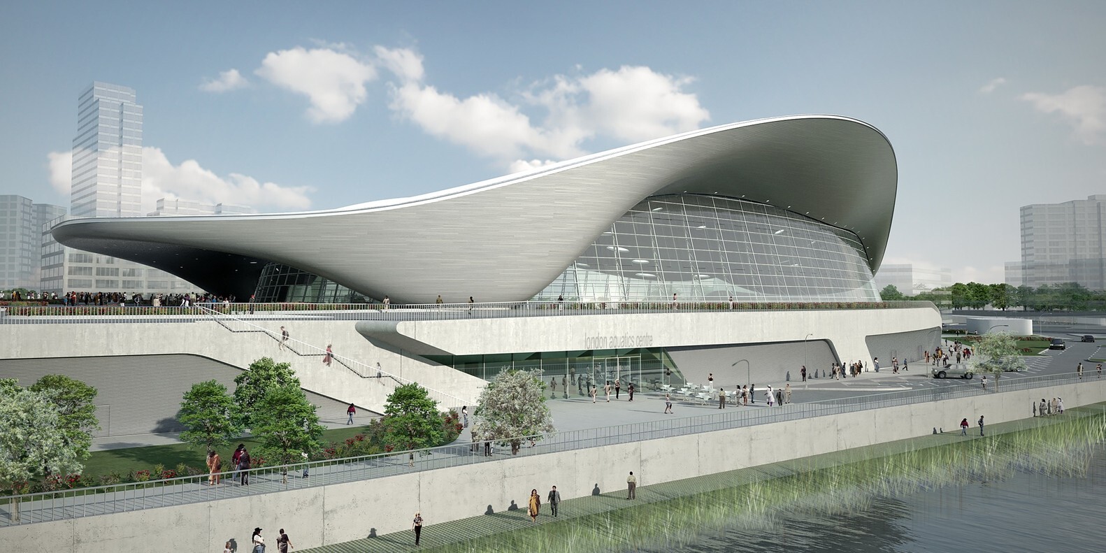 London Aquatics Centre for 2012 Summer Olympics - Zaha Hadid Architects. Image © Helene Binet 2