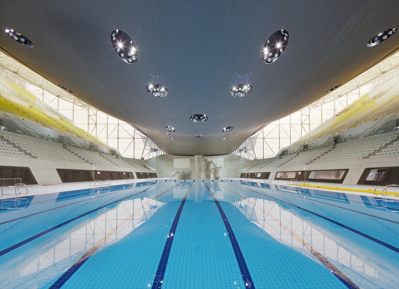 London Aquatics Centre for 2012 Summer Olympics - Zaha Hadid Architects. Image © Helene Binet 3